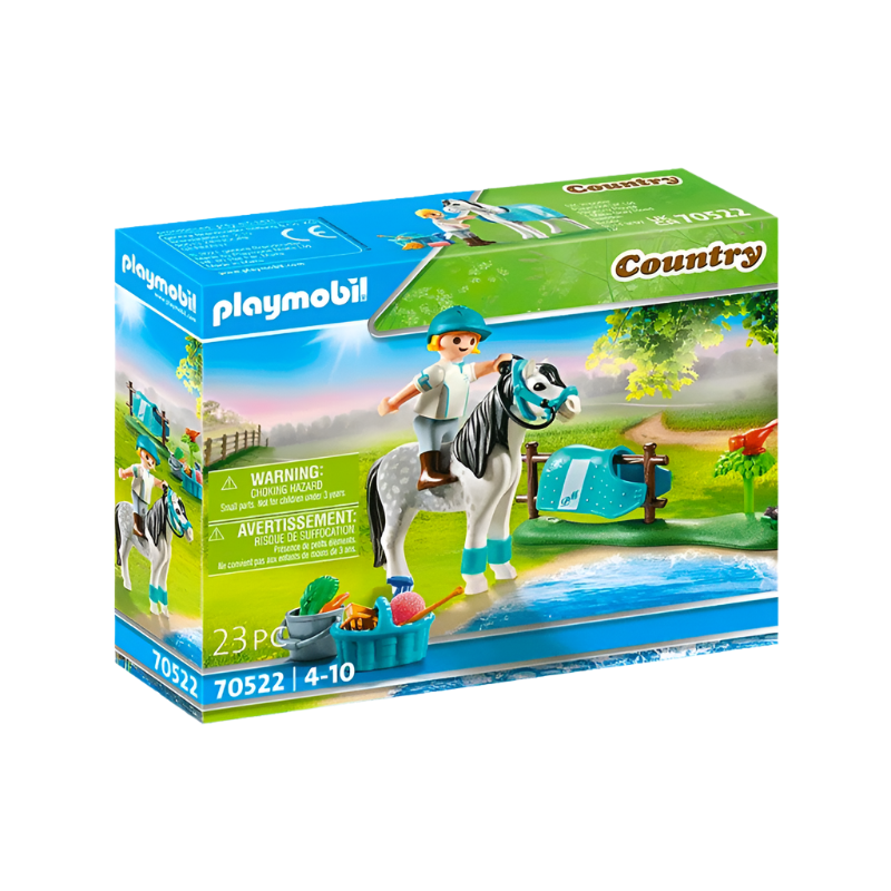 Playmobil - Cavalière avec poney gris