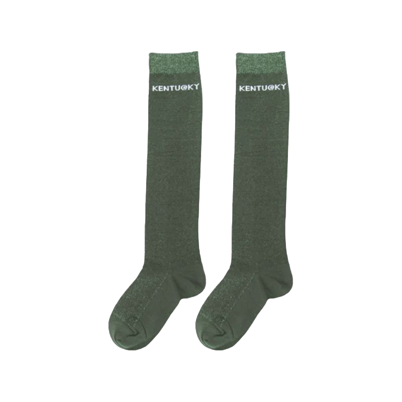 Kentucky Horsewear - Chaussettes Glitter vert (x1) | - Ohlala