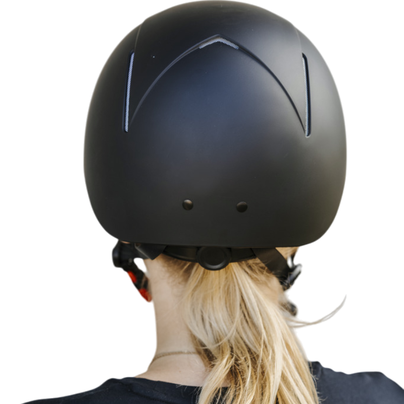 Choplin - Casque d'équitation Plume noir mat | - Ohlala