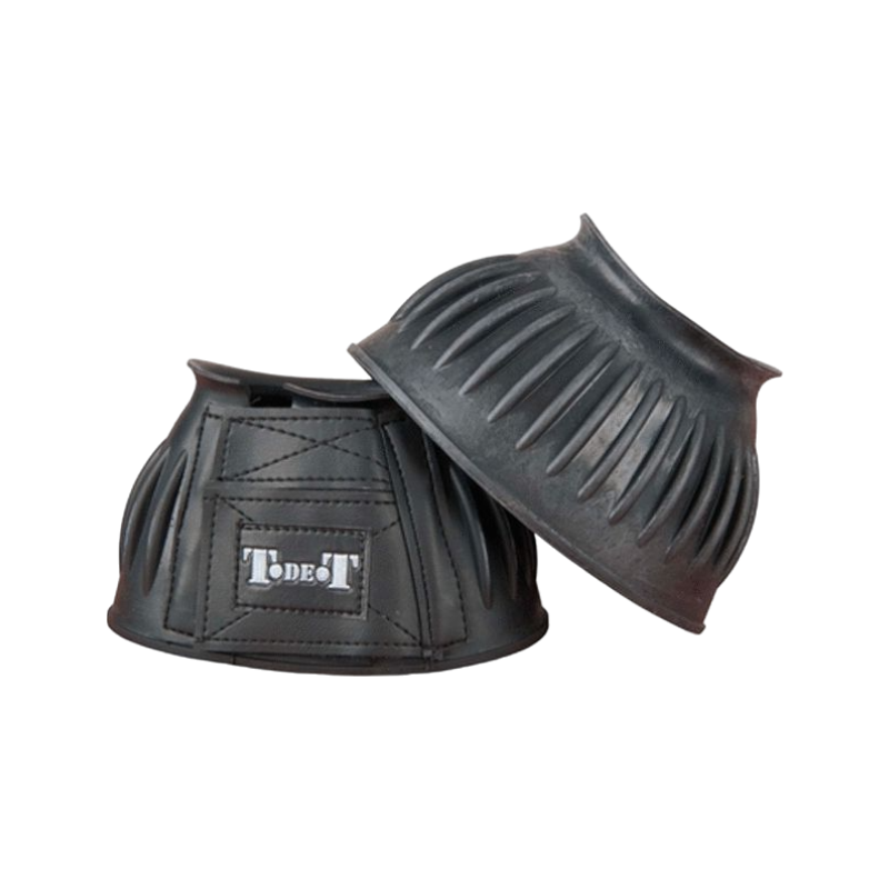 TdeT - Cloches Caoutchouc Velcro noir