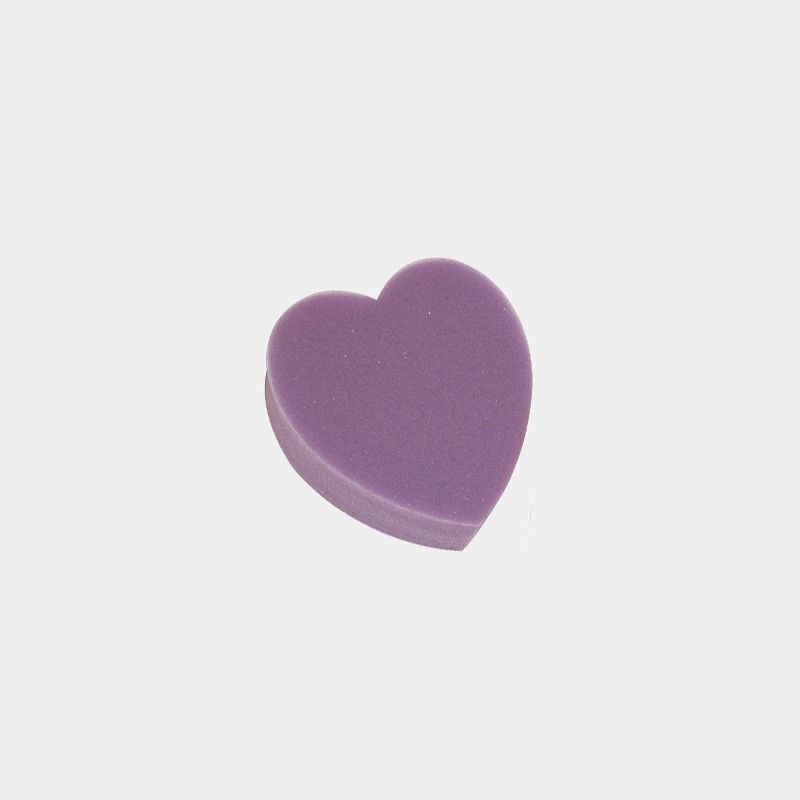 Ekkia - Éponge forme tête de coeur violet | - Ohlala