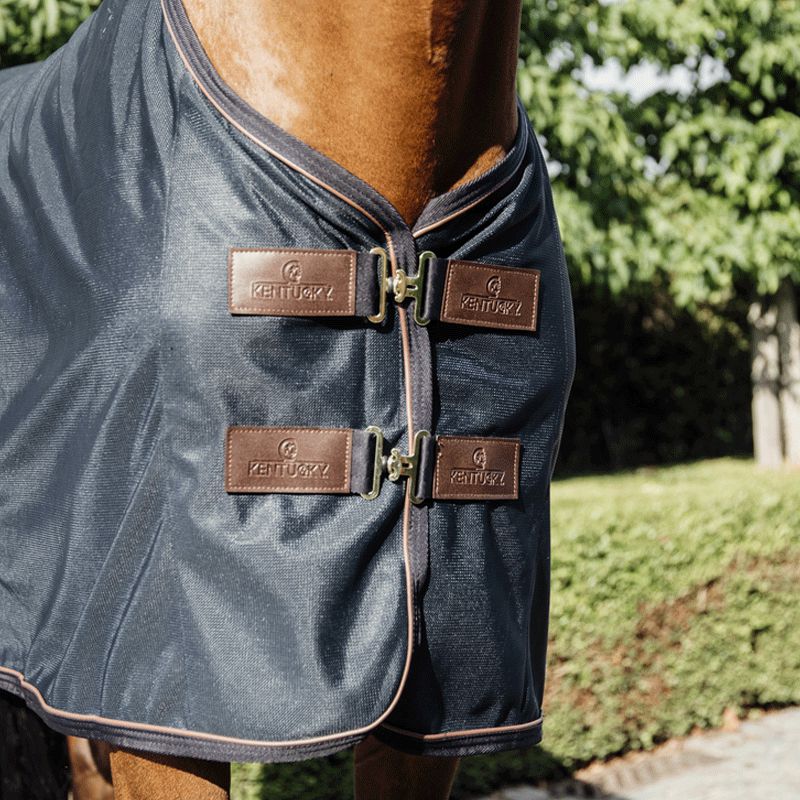 Kentucky Horsewear -  Couverture anti-mouche marine | - Ohlala