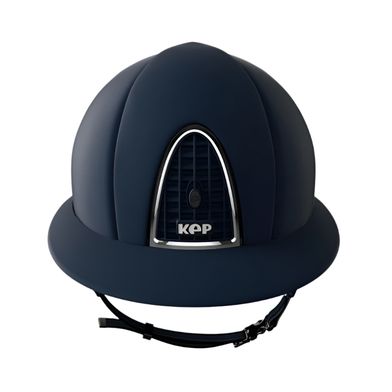 KEP - Cromo Textile riding helmet navy visor polo