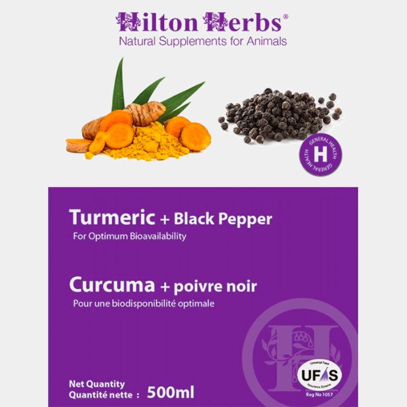 Hilton Herbs - Compléments alimentaire Curcuma & poivre 500ml | - Ohlala