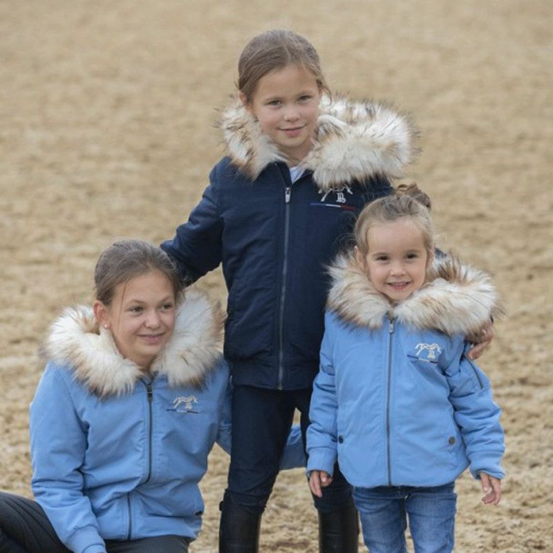 Eden by Pénélope Store - Bombers à capuche enfant Lyon bleu artic | - Ohlala