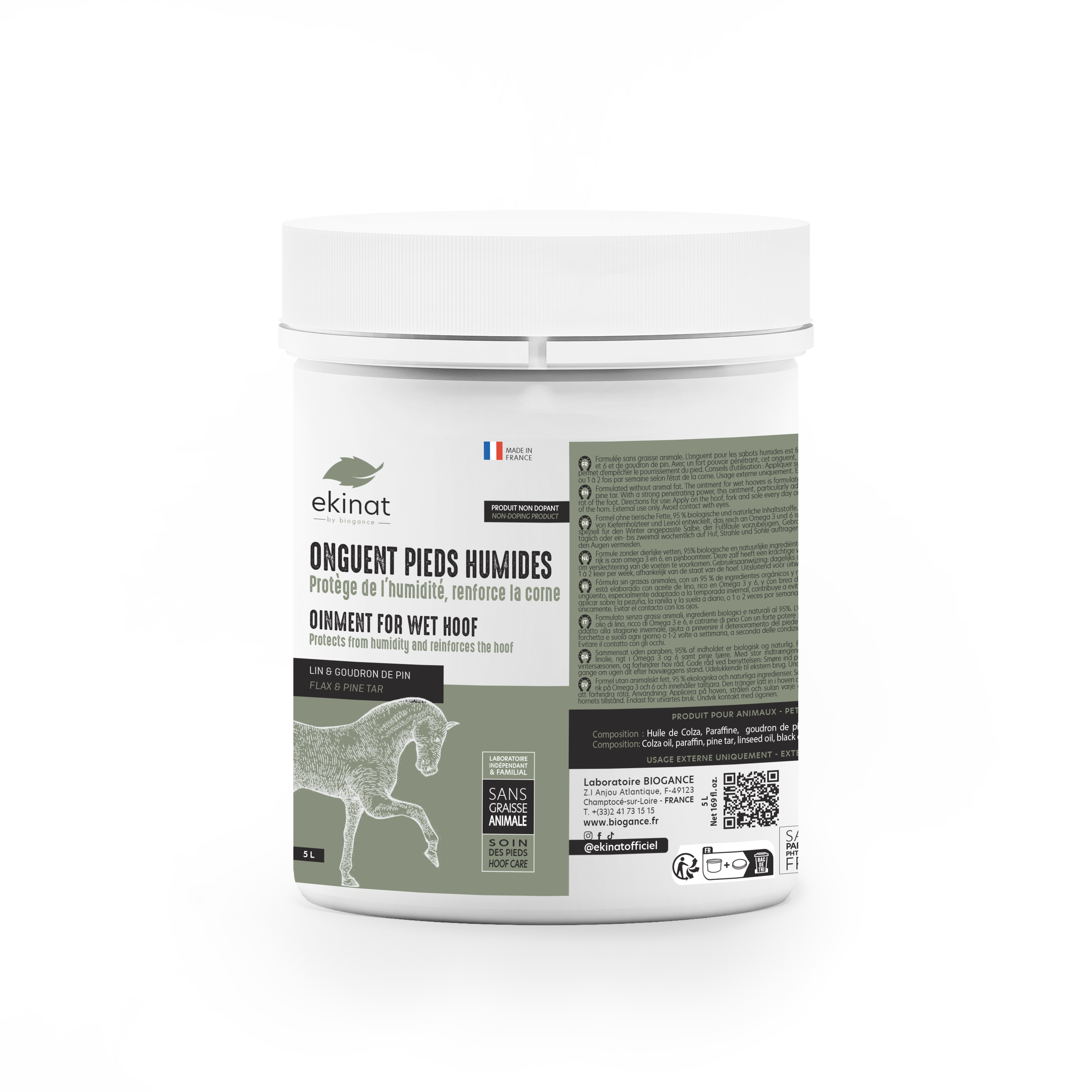 Ekinat - Onguent pour sabots pieds humides | - Ohlala