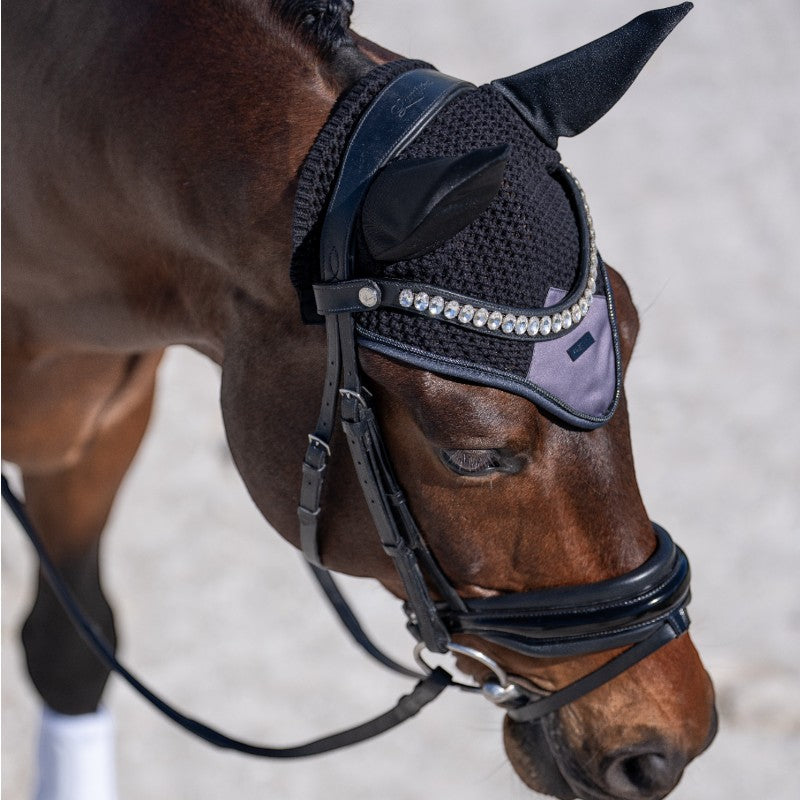 Equestrian Stockholm - Bonnet pour chevaux Modern Dark Violet | - Ohlala
