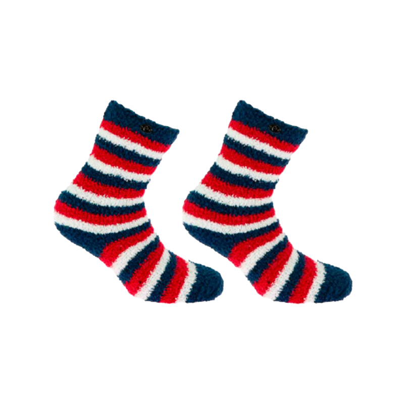 Equi-kids - Chaussettes Chenille marine/ rouge/ blanc | - Ohlala