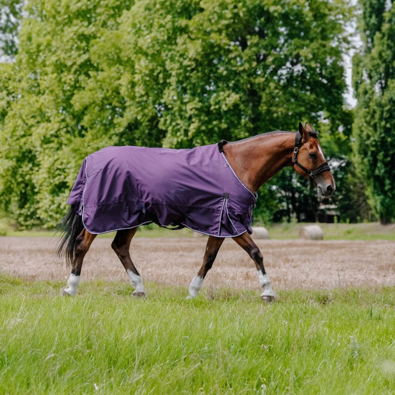 Equithème - Couverture Tyrex Aisance 600D prune 150g | - Ohlala