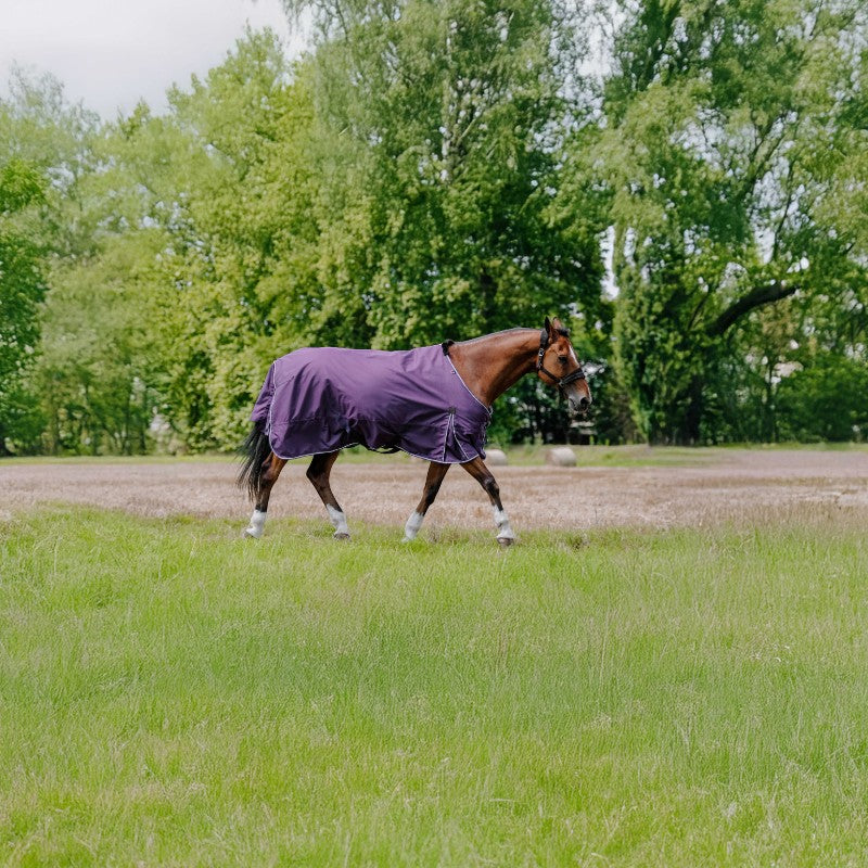 Equithème - Couverture Tyrex Aisance 600D prune 150g | - Ohlala