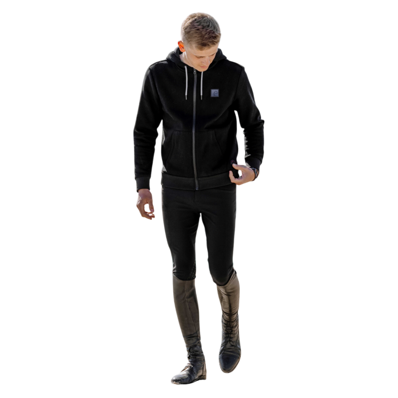 Equithème - Sweat chauffant unisexe Olwen noir | - Ohlala