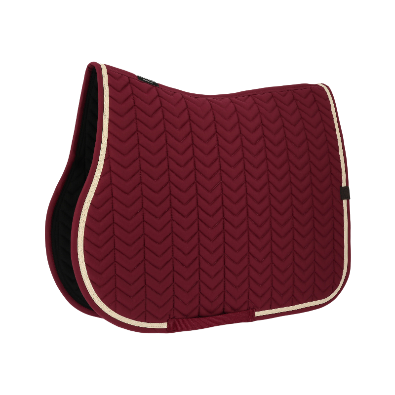 Equithème - Tapis de selle Softypop bordeaux | - Ohlala