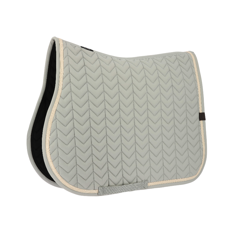 Equithème - Tapis de selle Softypop gris | - Ohlala