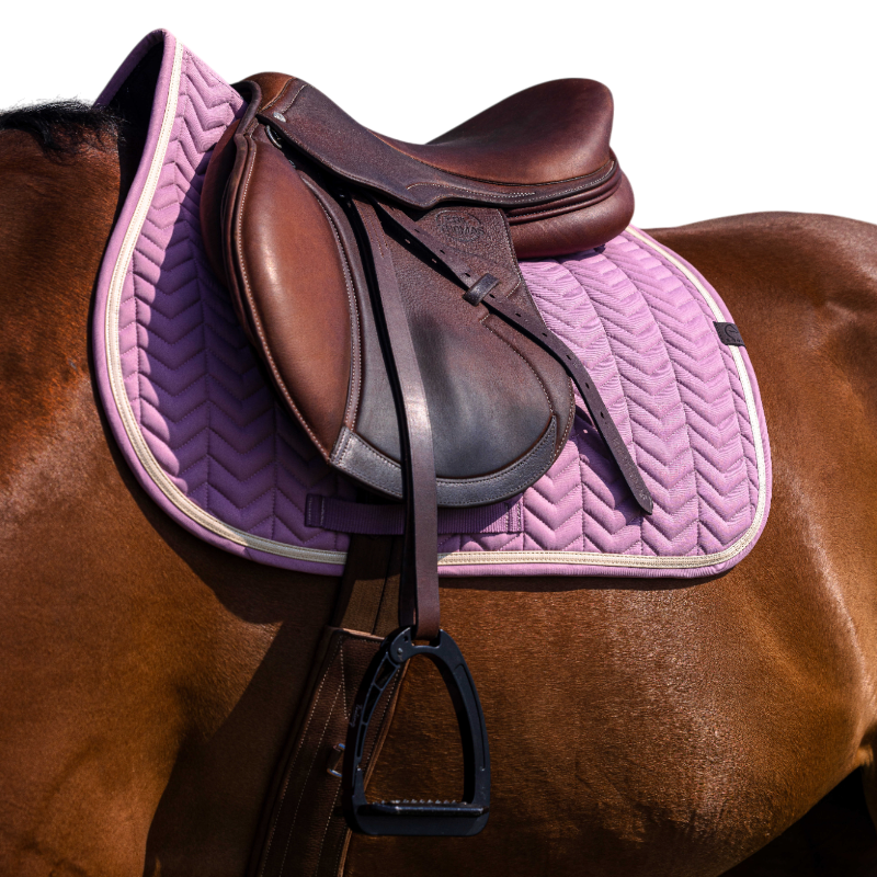 Equithème - Tapis de selle Softypop lavande | - Ohlala