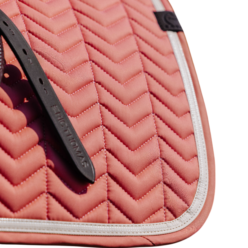 Equithème - Tapis de selle Softypop saumon | - Ohlala