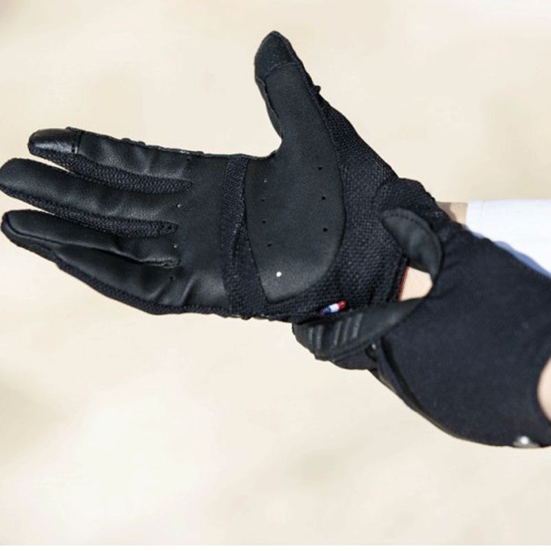 Racer - Gants d'équitation mesh sensation noir | - Ohlala