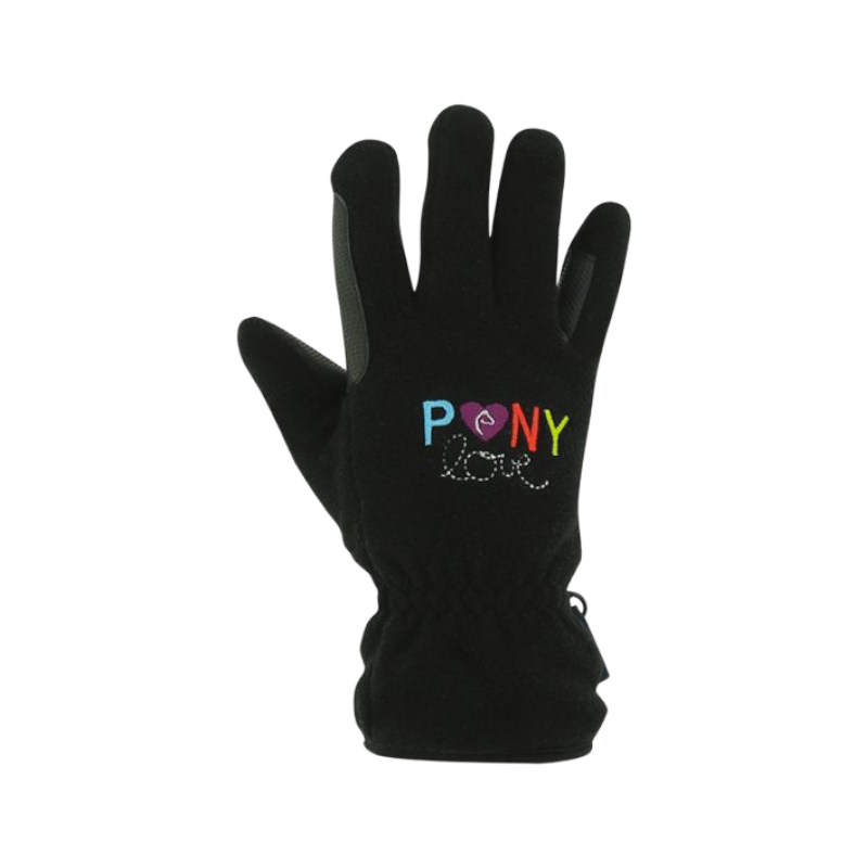 Equithème - Gants pony love noir