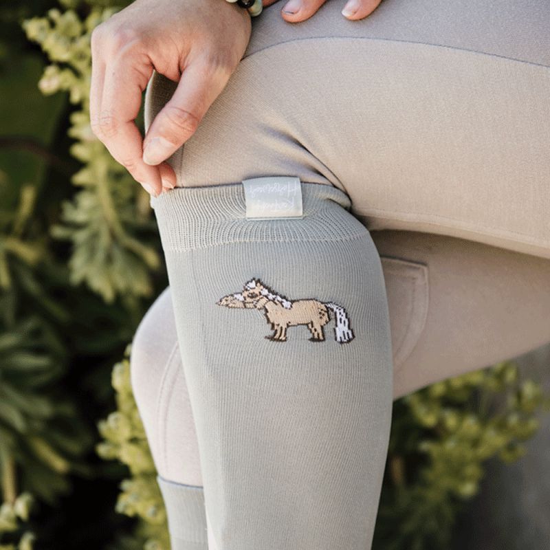 Kentucky - Chaussettes d'équitation Sammy gris | - Ohlala