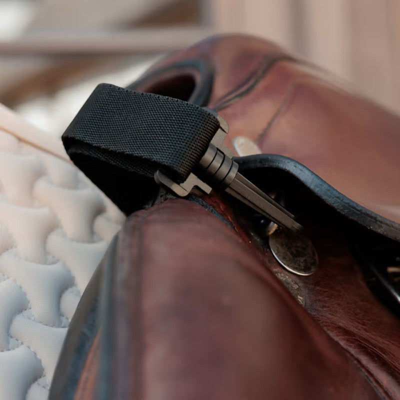 Grooming Deluxe - Ceinture ventrale pour cheval noir | - Ohlala