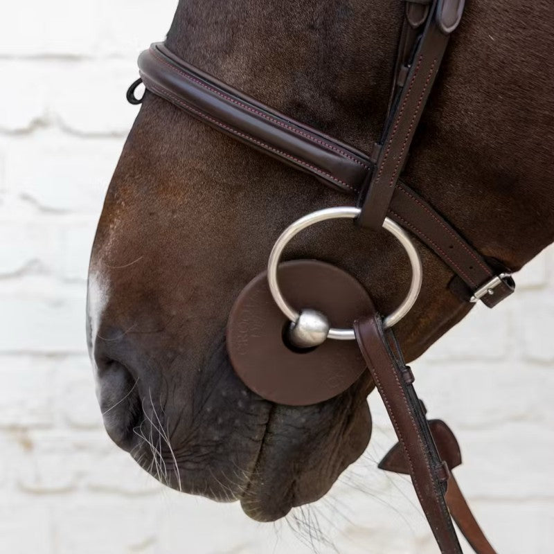 Grooming Deluxe - Rondelles de mors en silicone grand trou marron (x2) | - Ohlala