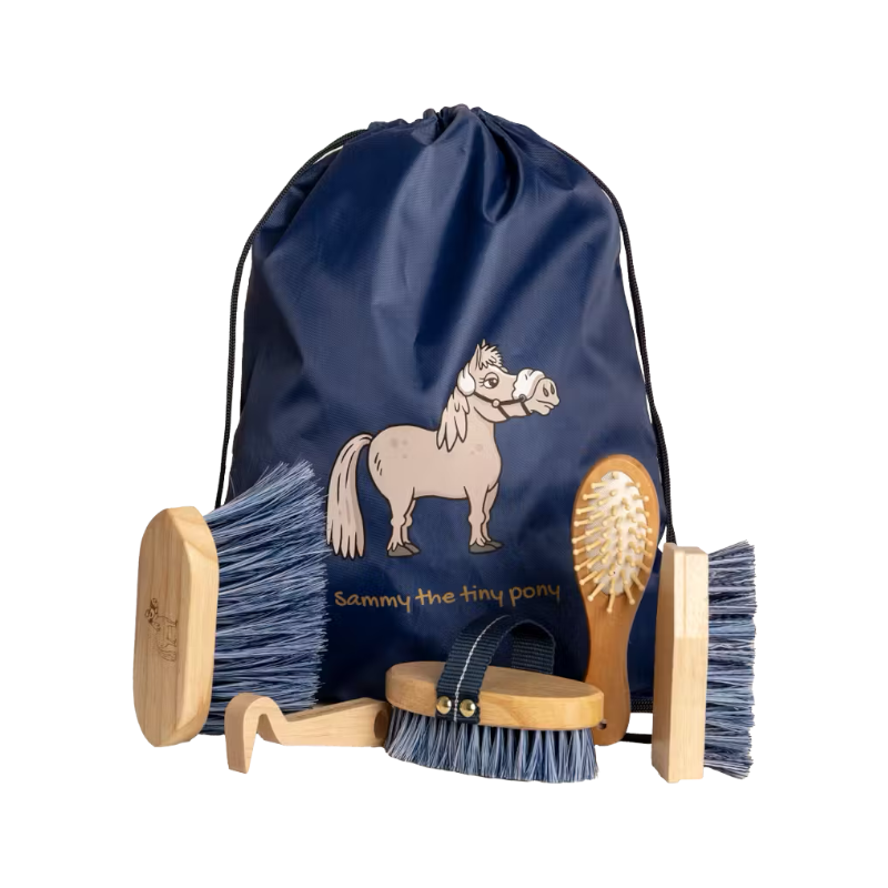 Grooming Deluxe - Set sac de pansage et brosses pour enfants Sammy marine | - Ohlala