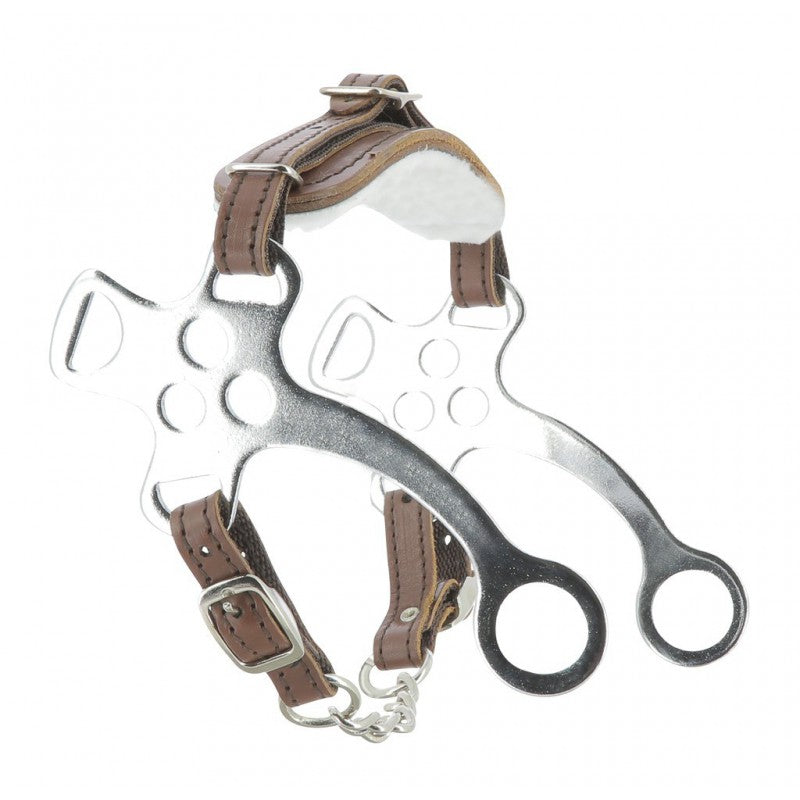 Metalab - Hackamore acier cuir marron | - Ohlala