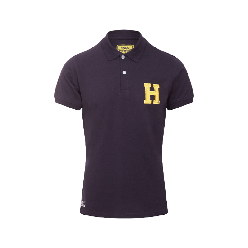 Hagg - Polo manches courtes homme marine/ jaune