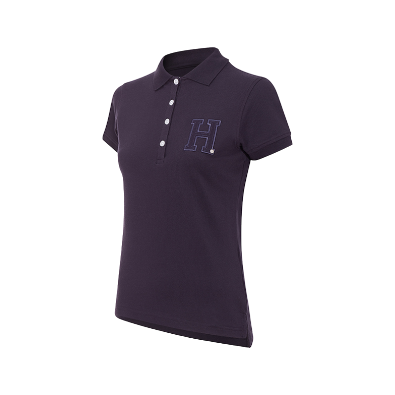 Hagg - Women's navy short-sleeved polo shirt