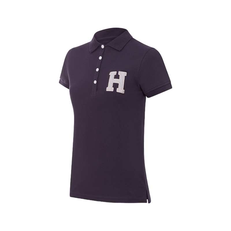 Hagg - Polo manches courtes femme marine/ gris