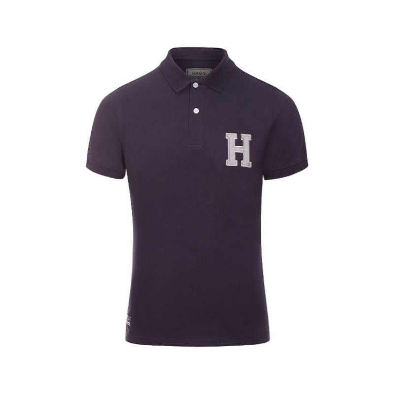 Hagg - Polo manches courtes homme marine/ gris