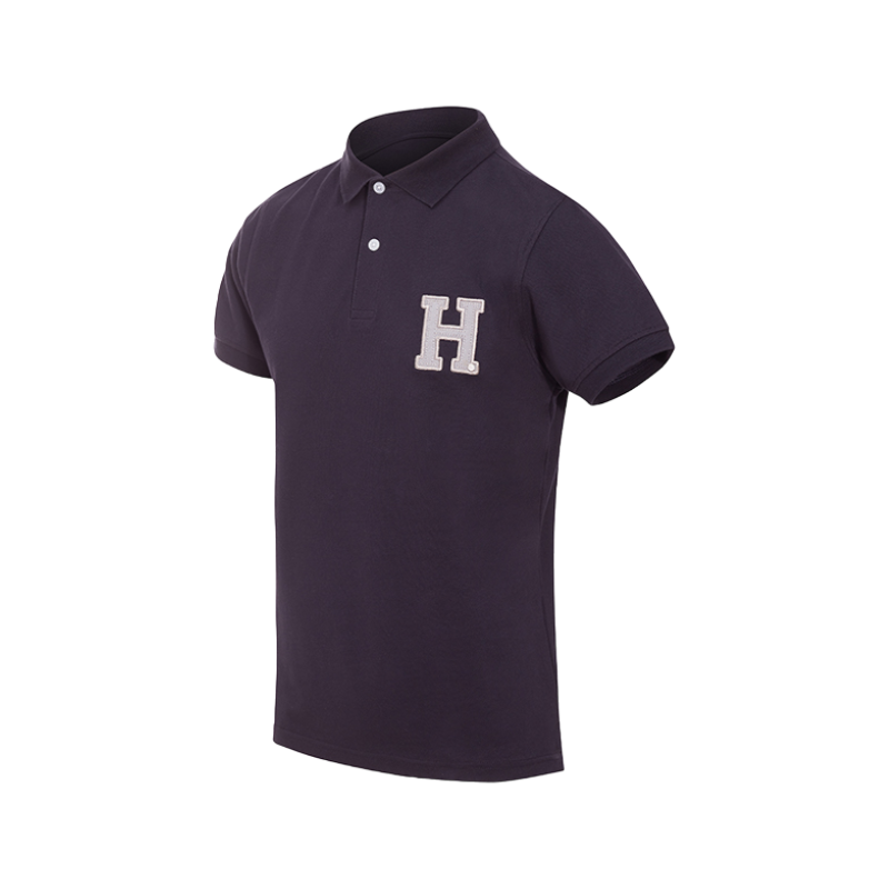 Hagg - Men's short-sleeved polo shirt navy/grey