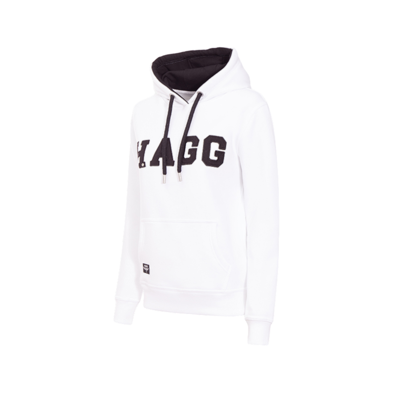 Hagg - Sweat à capuche femme blanc/ noir