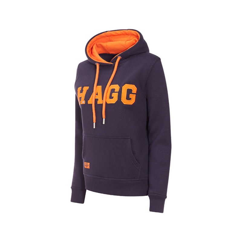 Hagg - Women's hoodie navy/orange