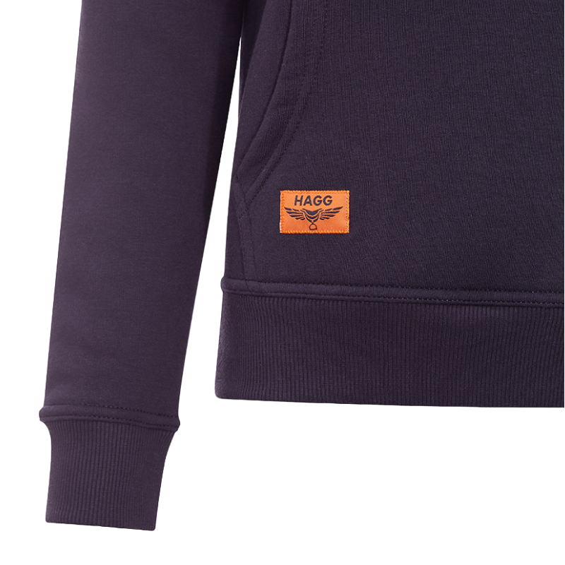 Hagg - Women's hoodie navy/orange