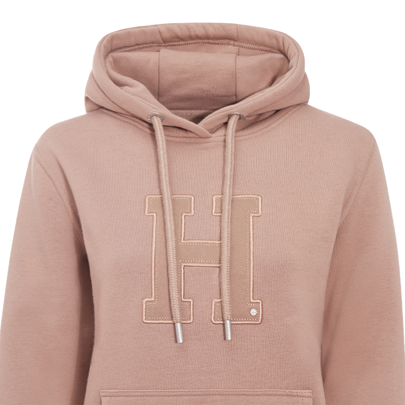 Hagg - Women's glossy brown hoodie