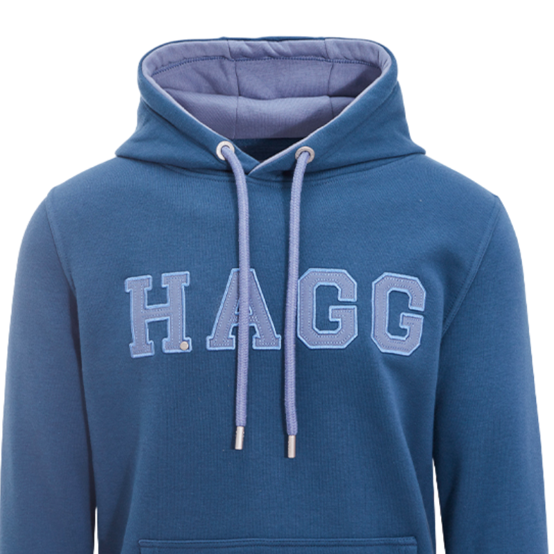 Hagg - Sweat à capuche homme bleu orage