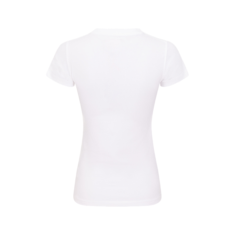 Hagg - T-shirt manches courtes femme blanc/ orange