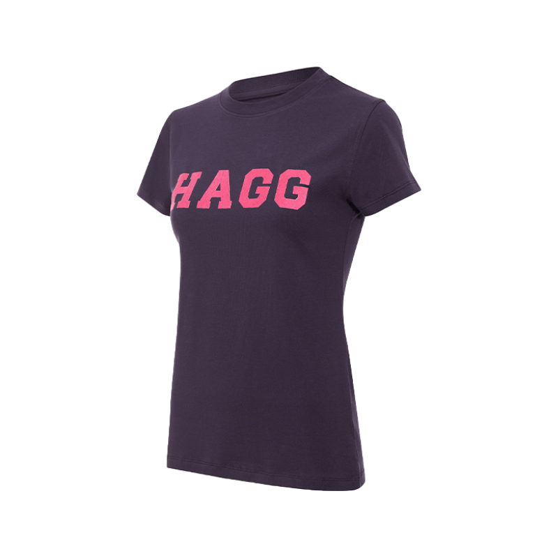 Hagg - T-shirt manches courtes femme marine/ fuchsia