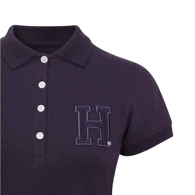 Hagg - Women's navy short-sleeved polo shirt