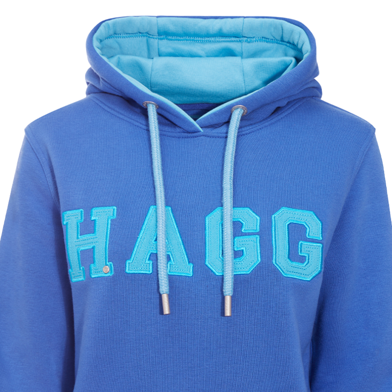 Hagg - Sweat à capuche femme bleu/ bleu ciel