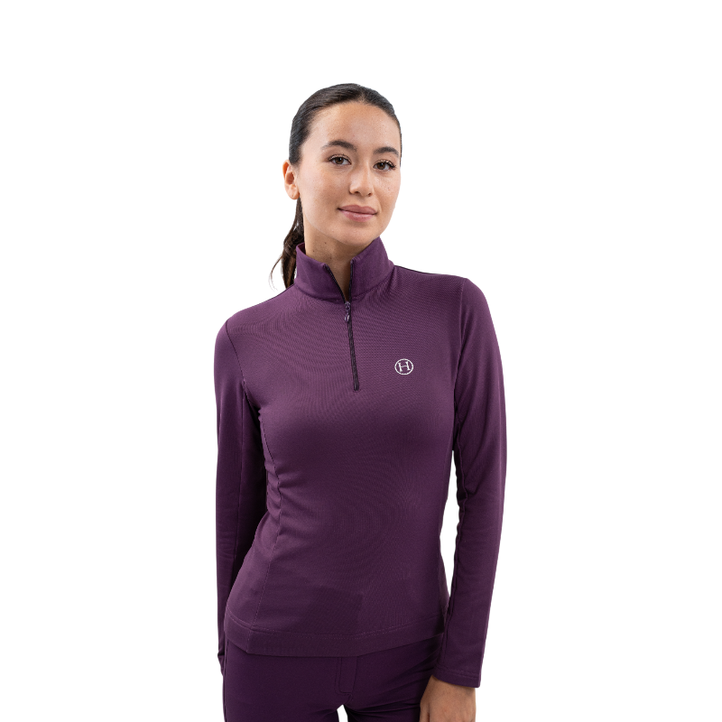 Harcour - Baselayer manches longues femme Atlantic figue | - Ohlala