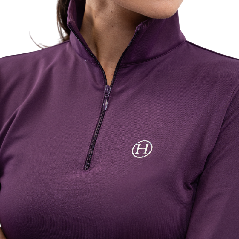 Harcour - Baselayer manches longues femme Atlantic figue | - Ohlala