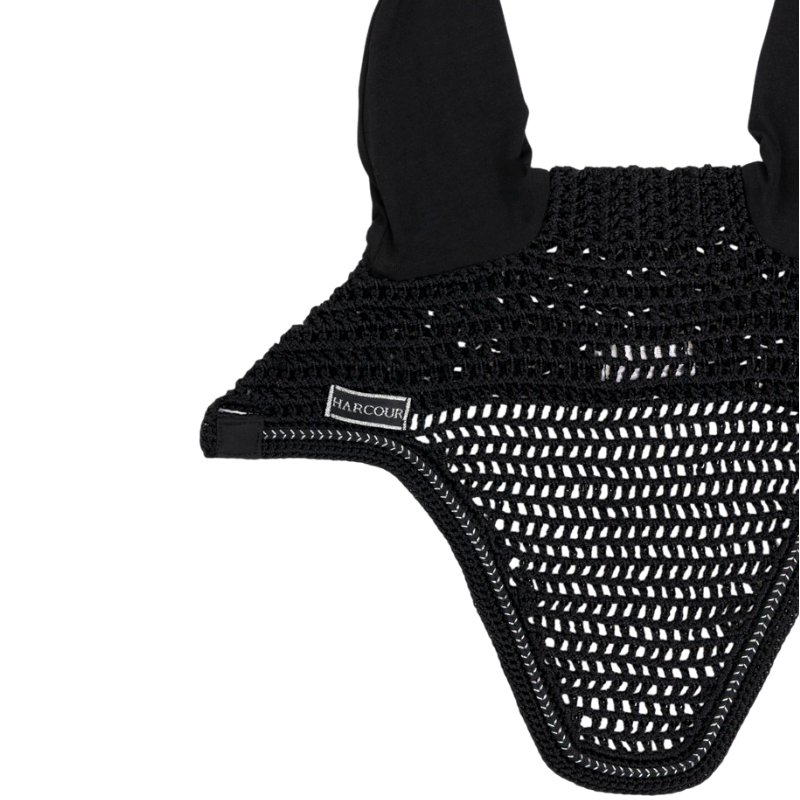 Harcour - Bonnet pour chevaux Aska noir | - Ohlala