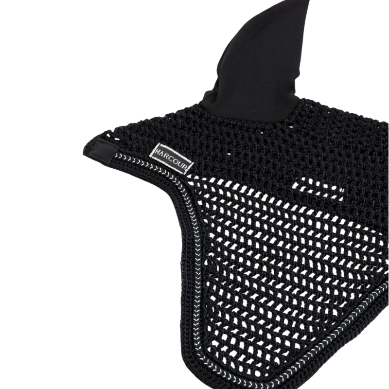 Harcour - Bonnet pour chevaux Aska noir | - Ohlala