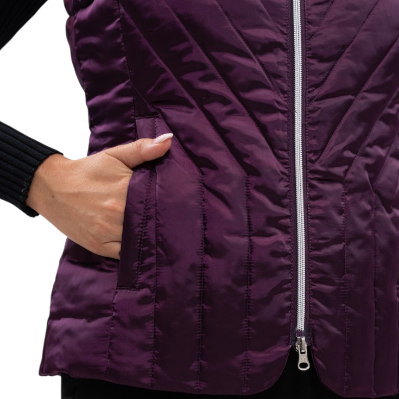 Harcour - Doudoune sans manches femme Agnes figue | - Ohlala