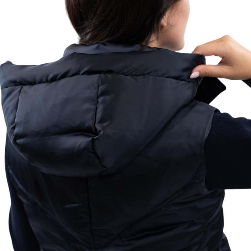 Harcour - Doudoune sans manches femme Auxane marine | - Ohlala