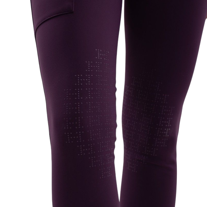 Harcour - Legging d'équitation polaire femme Lili figue | - Ohlala