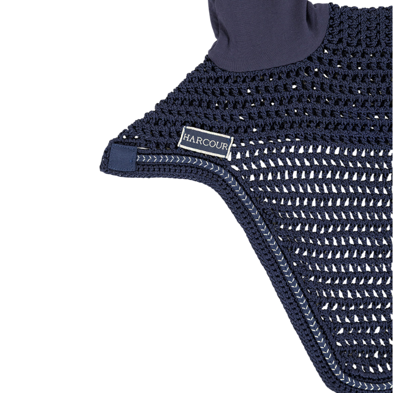 Harcour - Pack tapis de dressage Sunny et bonnet Funny marine/ light gold | - Ohlala