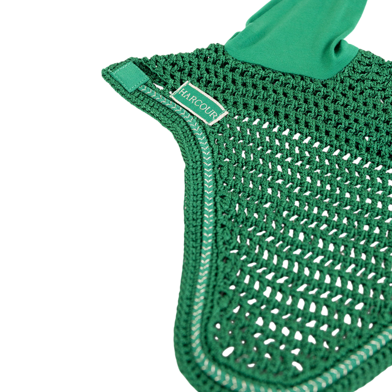 Harcour - Pack tapis de selle Sunny et bonnet Funny vert/ light gold | - Ohlala