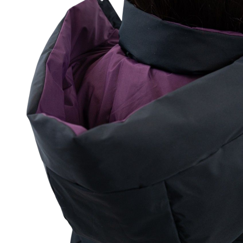 Harcour - Parka courte réversible femme Adele marine/ pivoine | - Ohlala